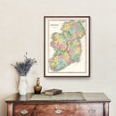 Vintage Map of Ireland 1827