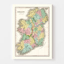 Vintage Map of Ireland 1827