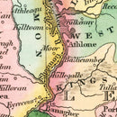 Vintage Map of Ireland 1827