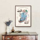 Vintage Geological Map of Ireland 1850