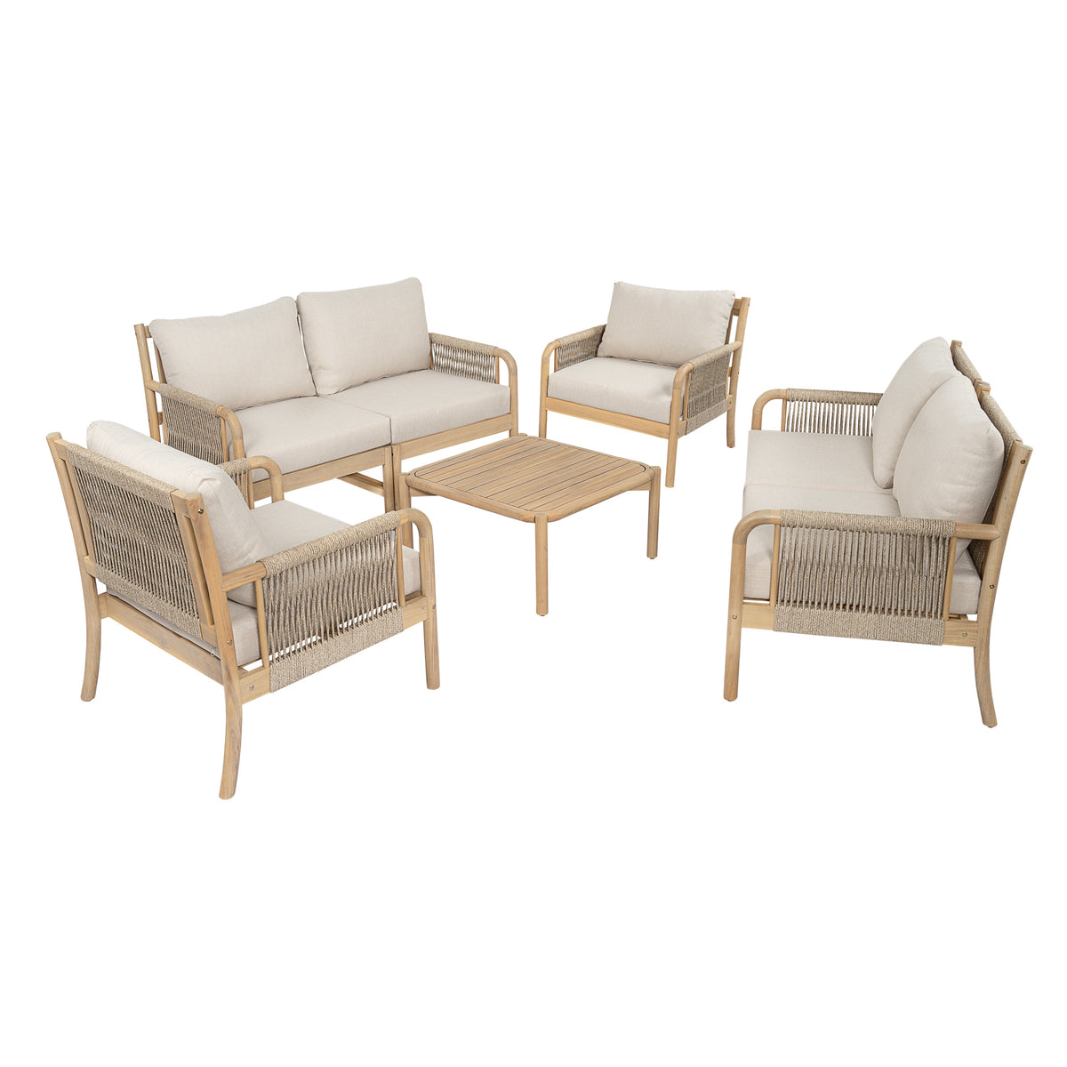 Casper Outdoor 7-Pieces Sofa and Coffee Table Set, photo 2 of 10