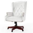 330LBS Executive Office Chair, Ergonomic Design High Back Reclining Comfortable Desk Chair - White