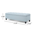 Glouster Contemporary Storage Ottoman with Button Tufted Design by HouseOfZazla