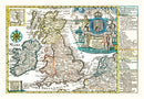 Vintage Map of England, Scotland & Ireland 1790