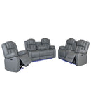 Raize - Power Living Room Set With Storage Console And Cup Holders by Unique Piece Furniture