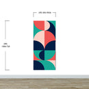 Geometric Shapes Contemporary Wall Mural.