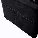Oversized Chair With Movable Ottoman, Soft Upholstered Lounge Chair by HouseOfZazla
