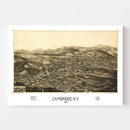 Vintage Map of Cambridge, New York 1886