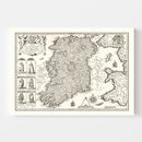 Vintage Map of Ireland 1676