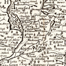 Vintage Map of Ireland 1676
