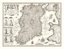 Vintage Map of Ireland 1676