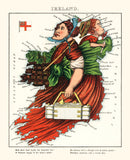 Vintage Map of Ireland 1868