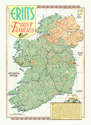 Erin's First Families Map of Ireland 1946