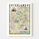 Vintage Map of Ireland 1855