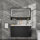 Wall Mounted Floating Bathroom Vanity With Sink And Drawers by HouseOfZazla