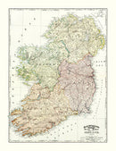 Vintage Map of Ireland 1897