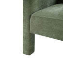 Barrel Accent Chair With Enclosed Arms by HouseOfZazla