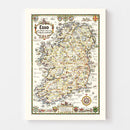 Vintage Pictorial Plan of Ireland 1933