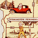 Vintage Map of Delta County, Michigan 1936