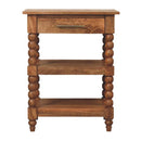 Solid Wood Barley Twist Side Table