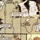 Vintage Map of Alger County, Michigan 1936