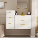 Modern Wall Mounted Floating Cabinet With Drawers For Bathroom by Unique Piece Furniture