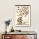Vintage Map of Houghton County, Michigan 1936