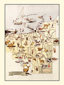 Vintage Map of Ontonagon County, Michigan 1936