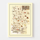 Vintage Map of Dickinson County, Michigan 1936
