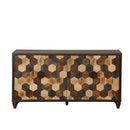 59.8" Sideboard With Honeycomb Pattern