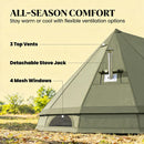 Outdoor Waterproof Teepee Camping Tent by HouseOfZazla