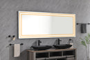 72" x 32" LED Bathroom Mirror with Front and Backlight