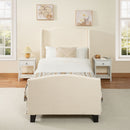 Platform Bed Frame With Tall Headboard And High Footboard by HouseOfZazla