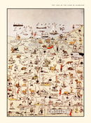 Vintage Map of Luce County, Michigan 1936