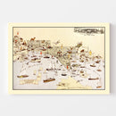 Vintage Map of Mackinack County, Michigan 1936