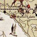 Vintage Map of Mackinack County, Michigan 1936