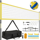 Portable Outdoor Volleyball Net Set Heavy-Duty Volleyball Net System by LJGDeals