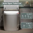 Smart Toilet With Bidet Built-In, Auto Flush, Heated Seat & Warm Air Drying by HouseOfZazla