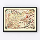 Vintage Pictorial Map of Germany 1935