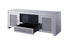 Noralie Mirrored & Faux Diamonds TV Stand (Assembled) by HouseOfZazla