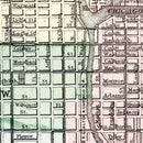 Vintage Map of Chicago, Illinois 1874