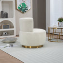 360 Degree Swivel Cuddle Barrel Accent Sofa Chairs, Round Armchairs with Wide Upholstered, Fluffy Velvet Fabric Chair for Living Room, Bedroom, Office, Waiting Rooms