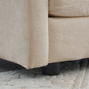 Modern Light Coffee Chenille Sofa Set of 3