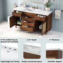 Bathroom Vanity With Sink, 5 Legs, Soft Close Drawers by HouseOfZazla