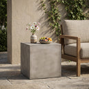 Outdoor MGO Square Side Table, Light by HouseOfZazla
