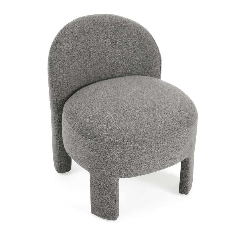 Walker Edison - lounge chair with sof cushion and backrest, need to be assembled, suitable for living room'bedroomldining room---GREY(24.5"28.75"28.75")