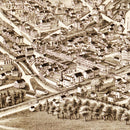Vintage Map of Canajoharie & Palatine Bridge, New York 1881