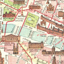 Vintage Map of Paris, France 1911