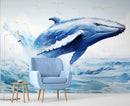 Humpback Whale Wallpaper. Marine Life Wall Art.