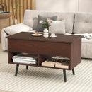 31.5 Inch Lift-Top Coffee Table with Hidden Storage and 2 Open Shelves by LJGDeals